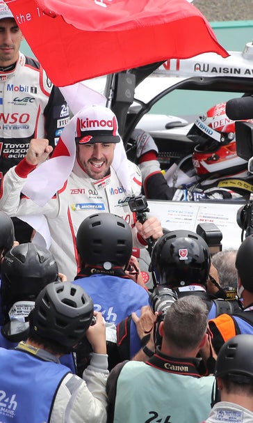 Alonso leads Toyota to victory at 24 Hours Le Mans race